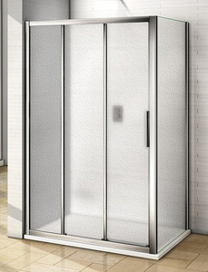 Душевой уголок Good Door ORION WTW-100-G-CH + SP-90 -G-CH 100x90x185  стекло матовое